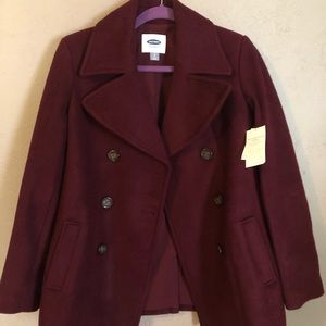 Burgundy Peacoat
